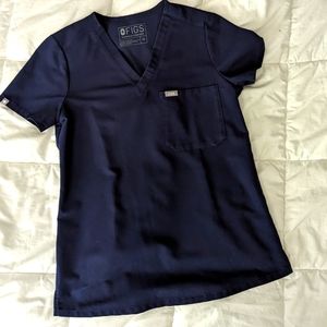 FIGS xs navy scrub set
